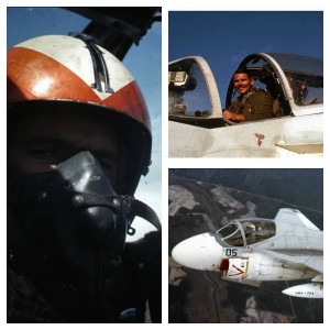 dad flying collage